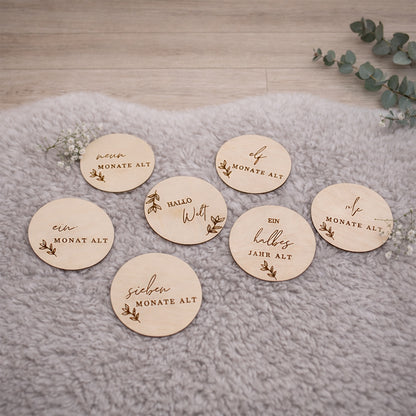 Babymeilensteinkarten 12 Monate Deutsch