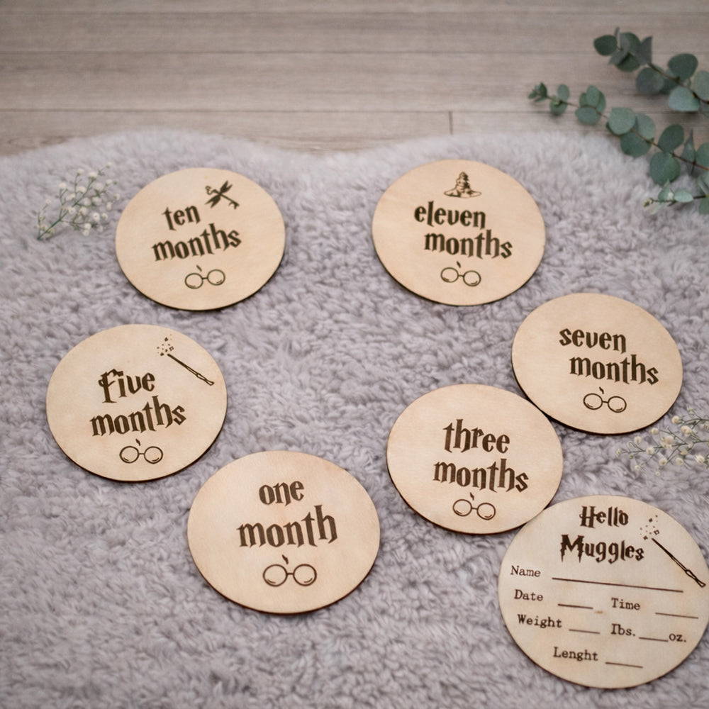 Babymeilensteinkarten 12 Monate English Harry Potter